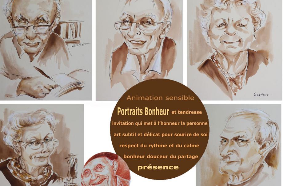 Animation Portraits Bonheur